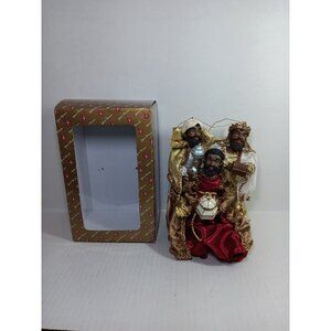 Dillards Trimmings Christmas Nativity African 3 Wise Men Large Ornament 8”